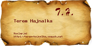 Terem Hajnalka névjegykártya